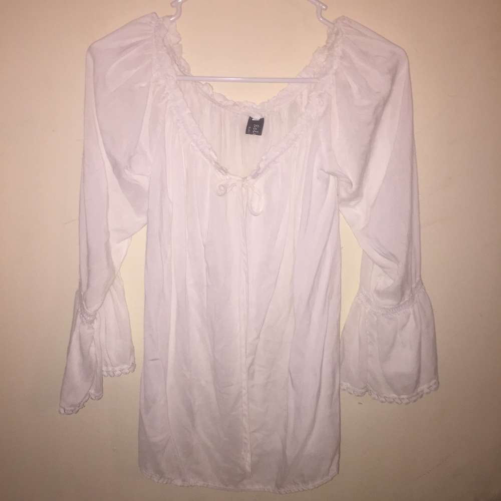 White off the shoulder blouse